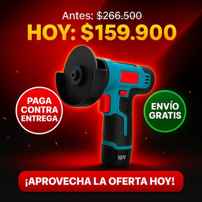 Mini Pulidora doble Batería 2 Discos